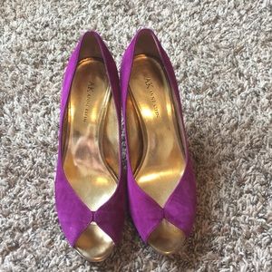 Purple size 9 Anne Klein high heels.